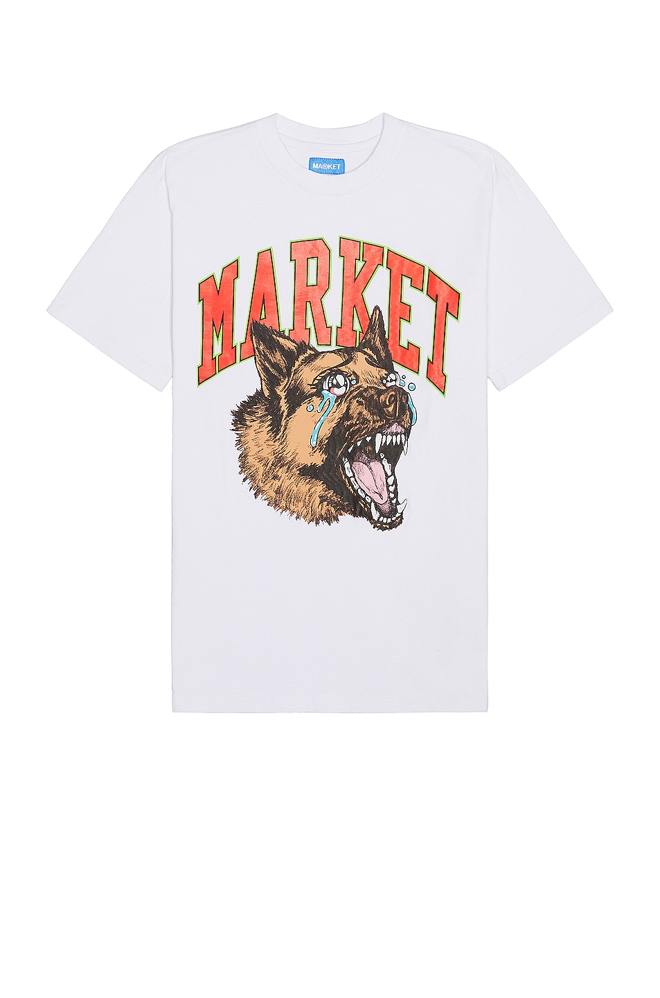 Image 1 of Market Beware Crying T-shirt in White