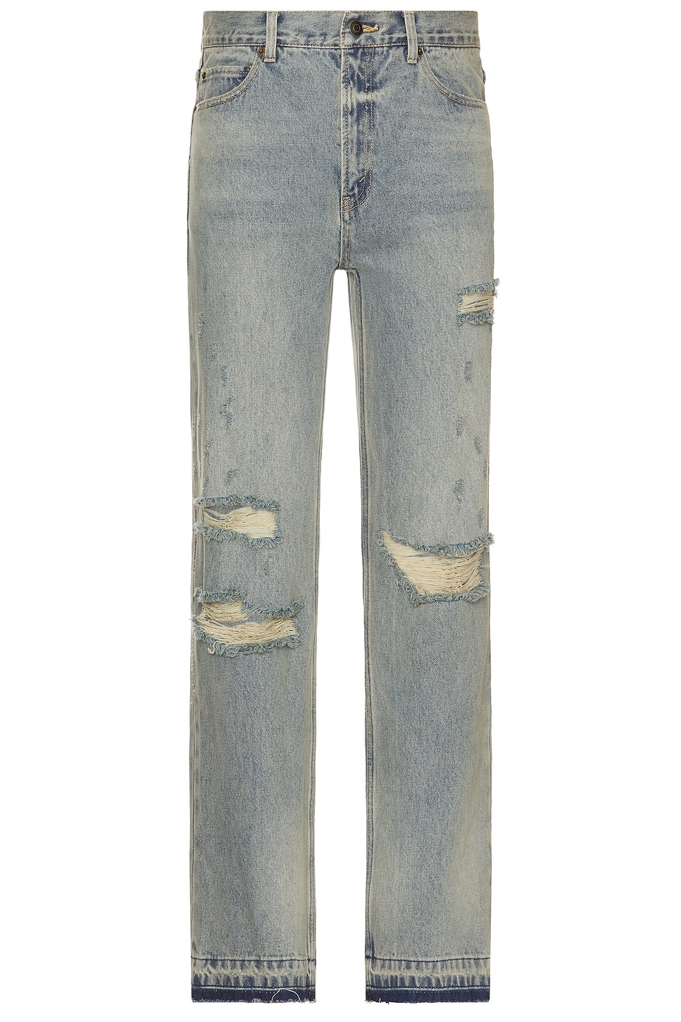 Distressed Denim Jeans in Blue