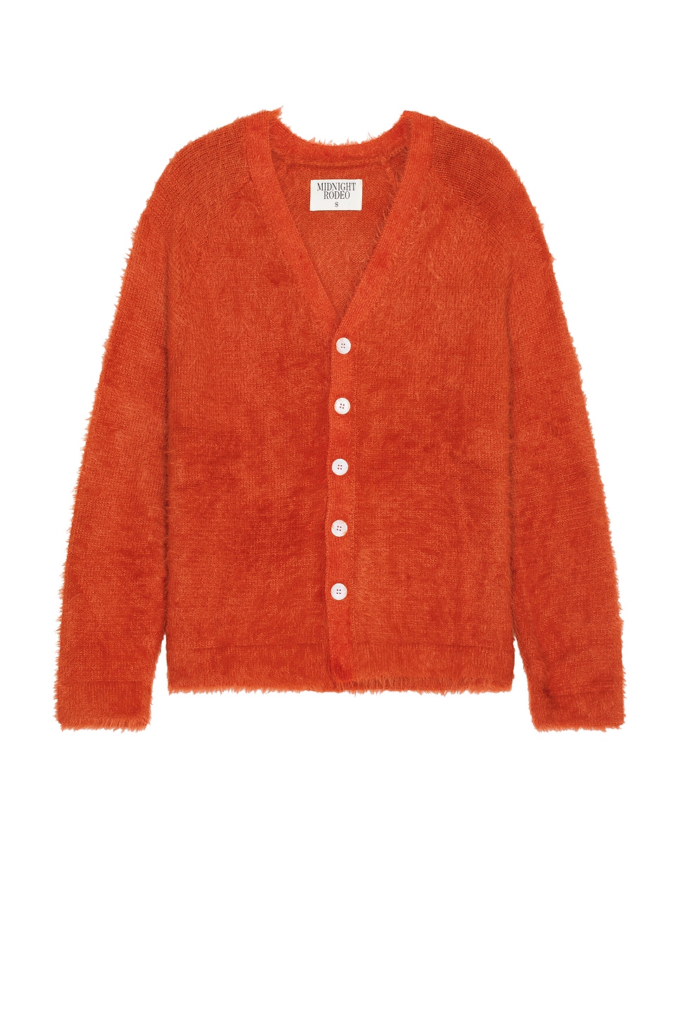 Shaggy Cardigan in Red