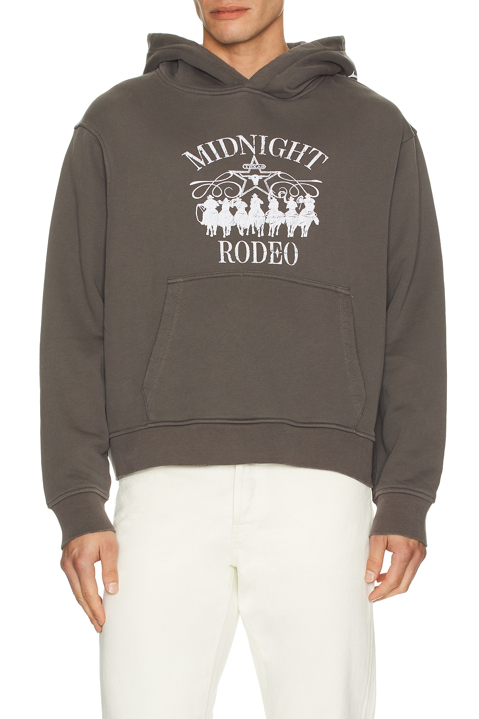 Image 1 of Midnight Rodeo Western Hoodie in Vintage Grey