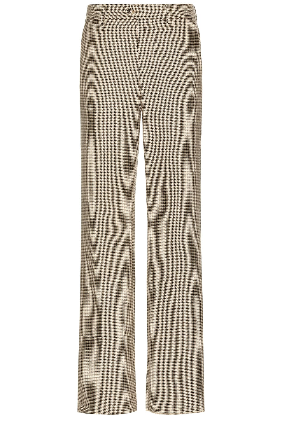 Flared Tailored Trousers in Brown