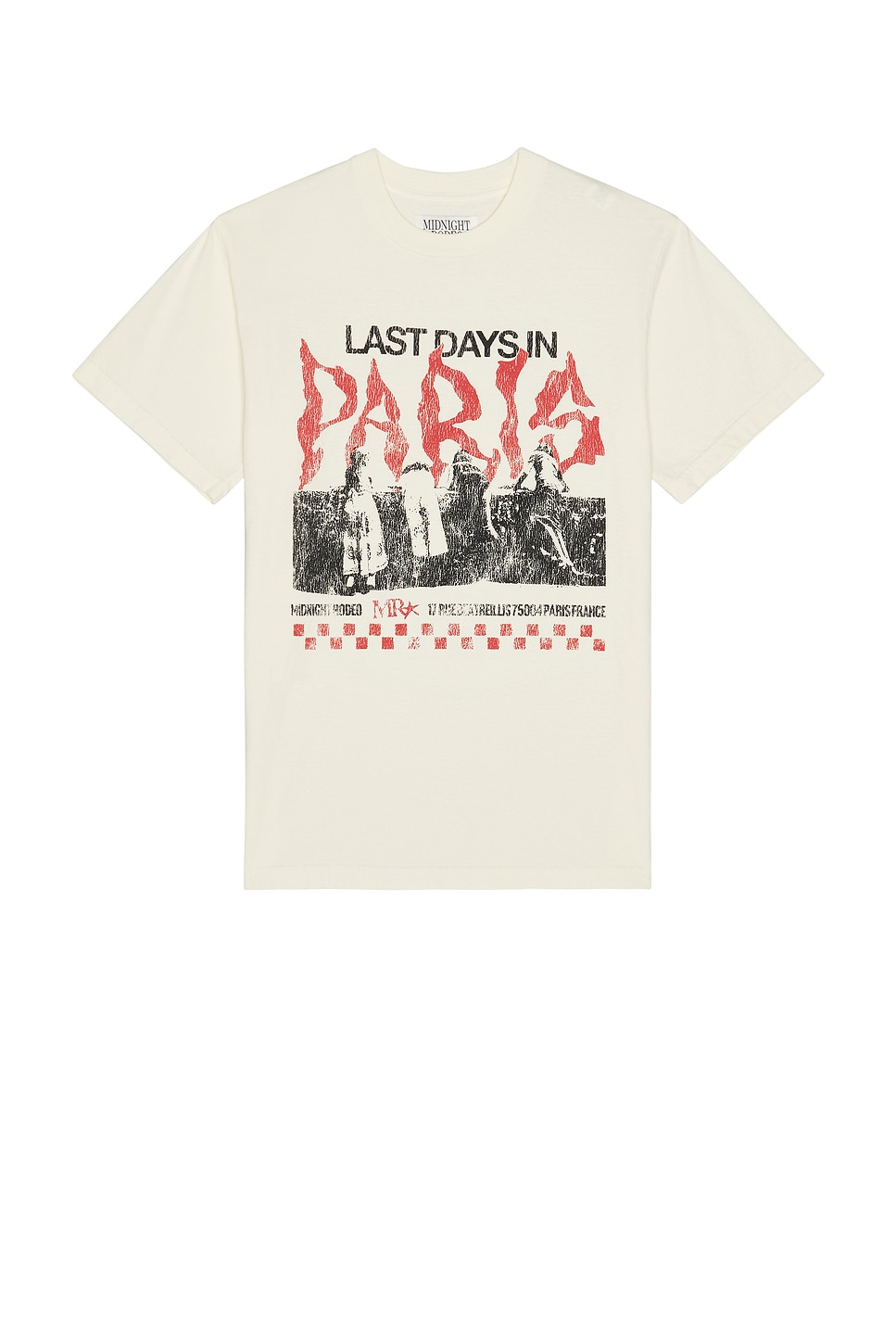 Image 1 of Midnight Rodeo Last Days in Paris T-Shirt in Cream