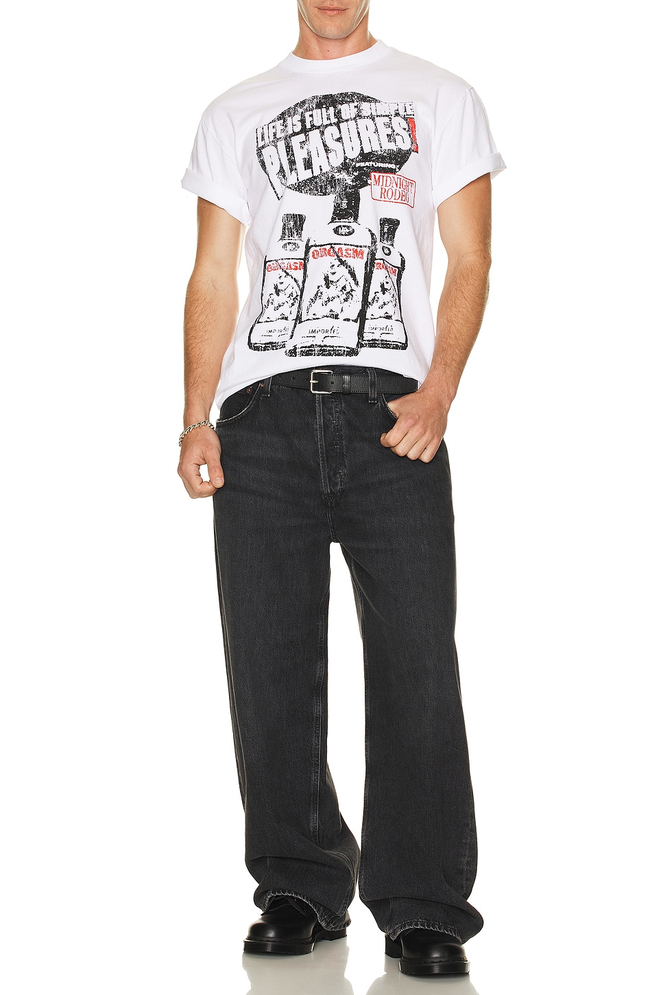 Image 1 of Midnight Rodeo The Pleasures T-Shirt in Antique White