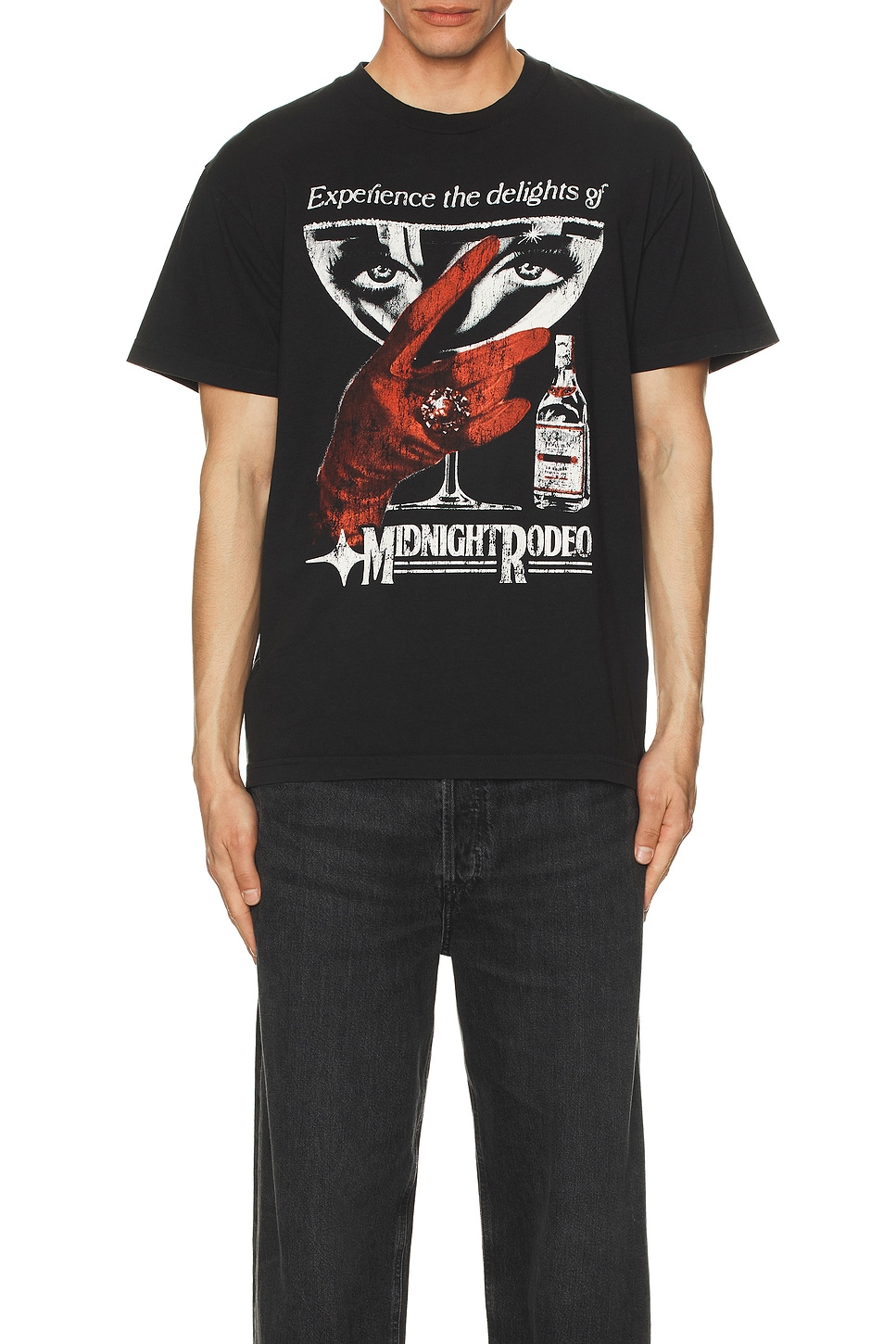 Image 1 of Midnight Rodeo Cocktail Tee in Vintage Black
