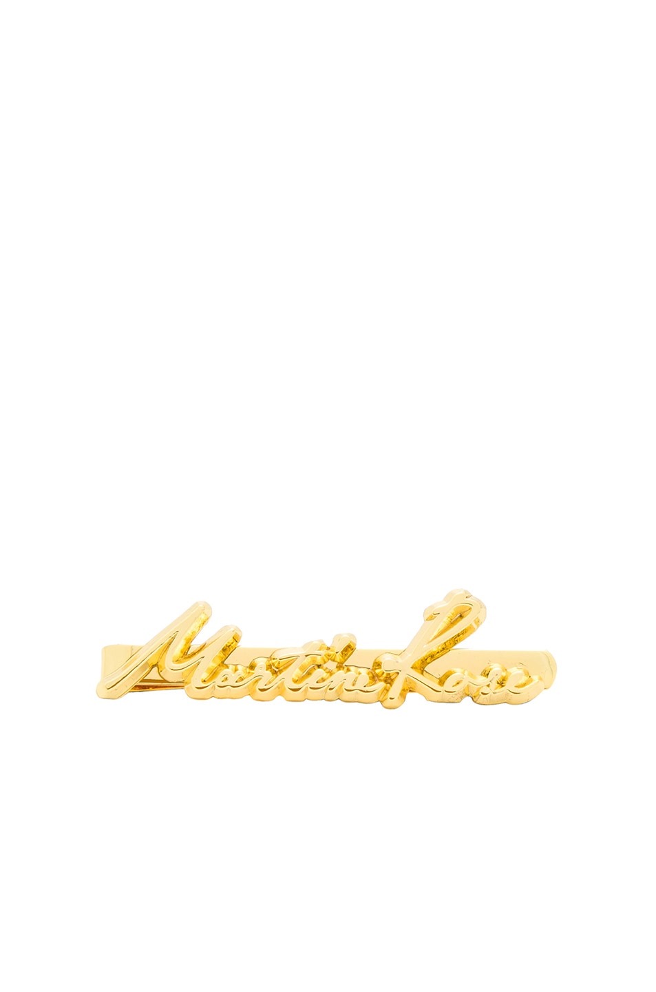 Image 1 of Martine Rose Tie Clip in Gold