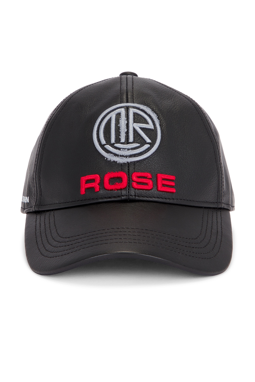 Shop Martine Rose Leather Cap In Black