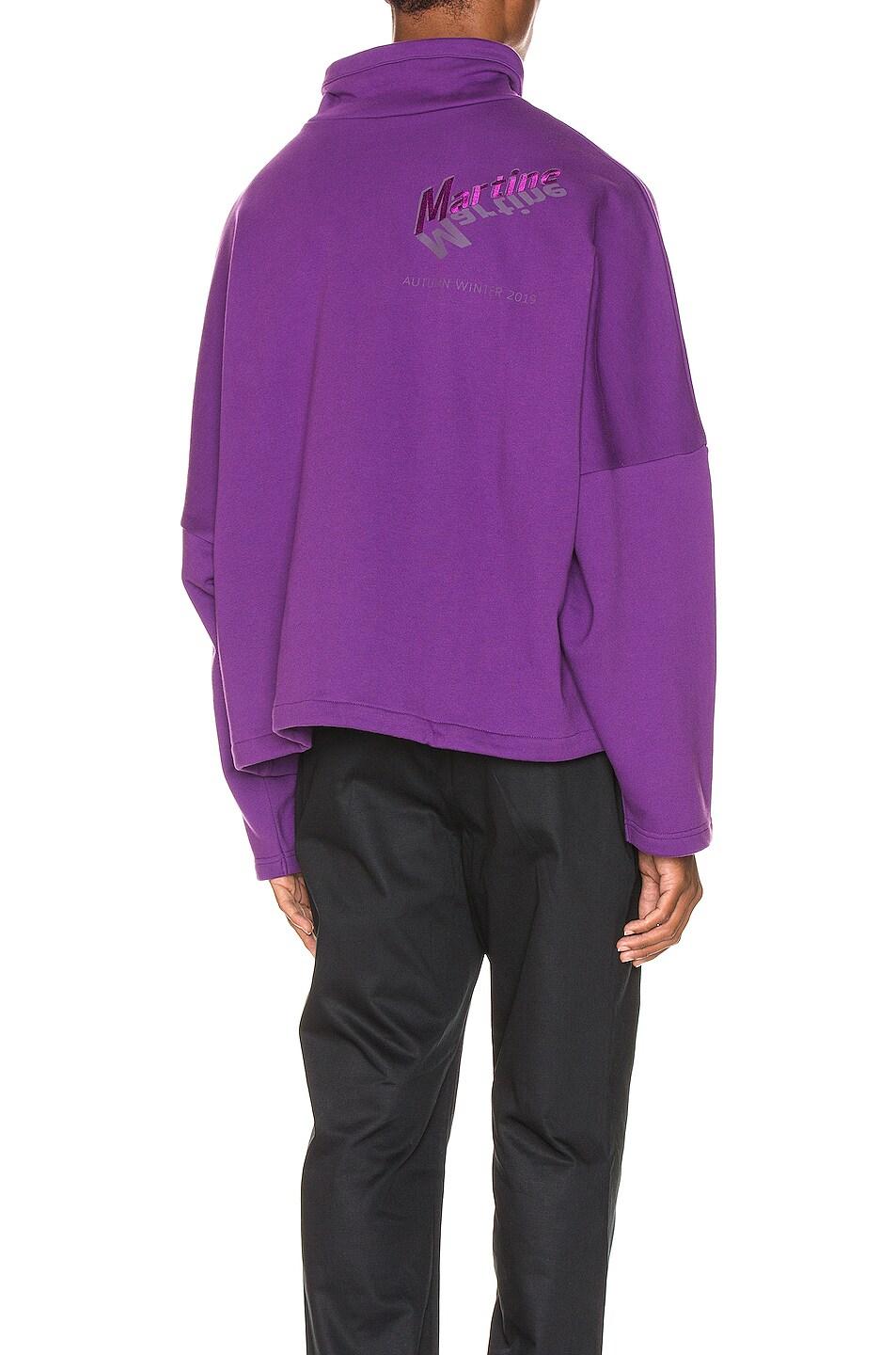 Image 1 of Martine Rose Batwing Drawcord in Purple