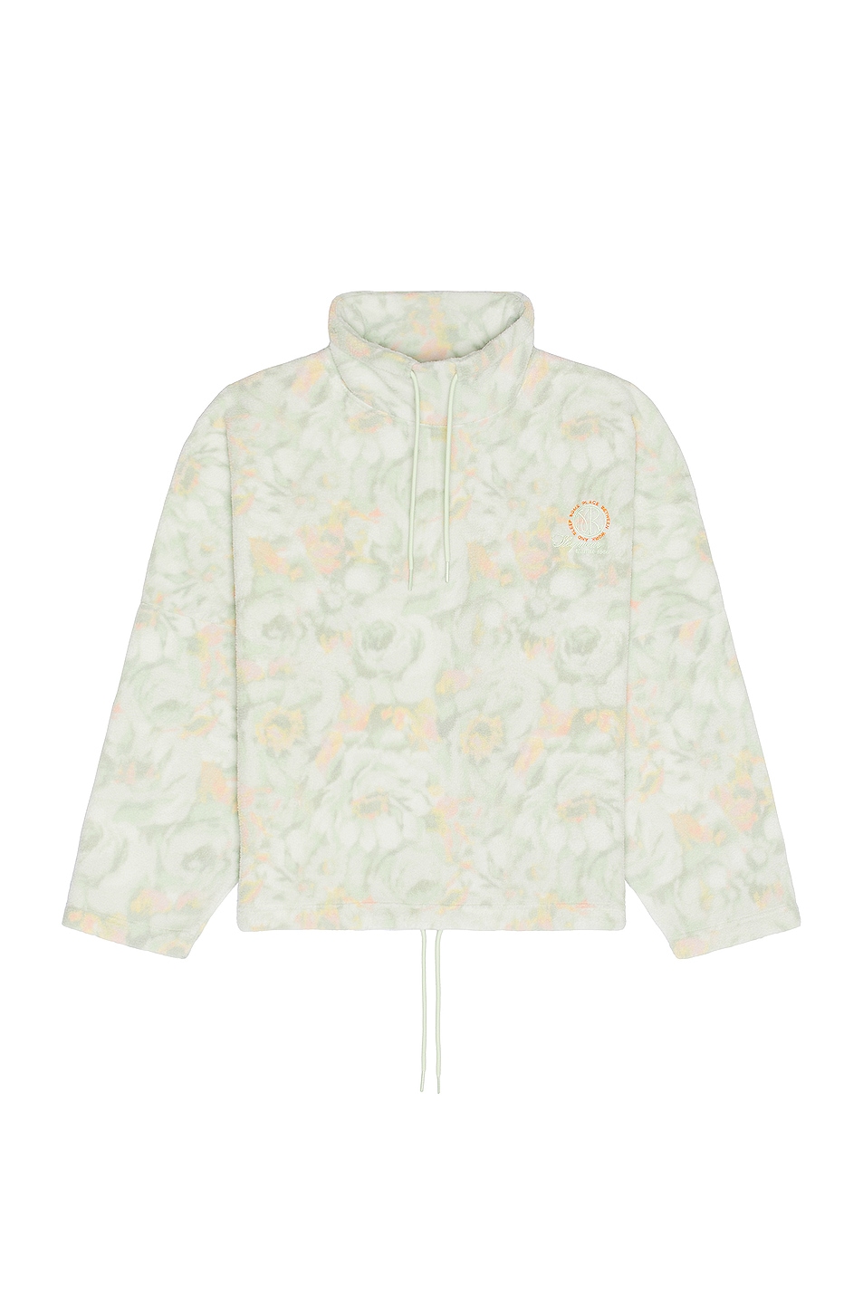 Image 1 of Martine Rose Batwing Fleece in Green Floral