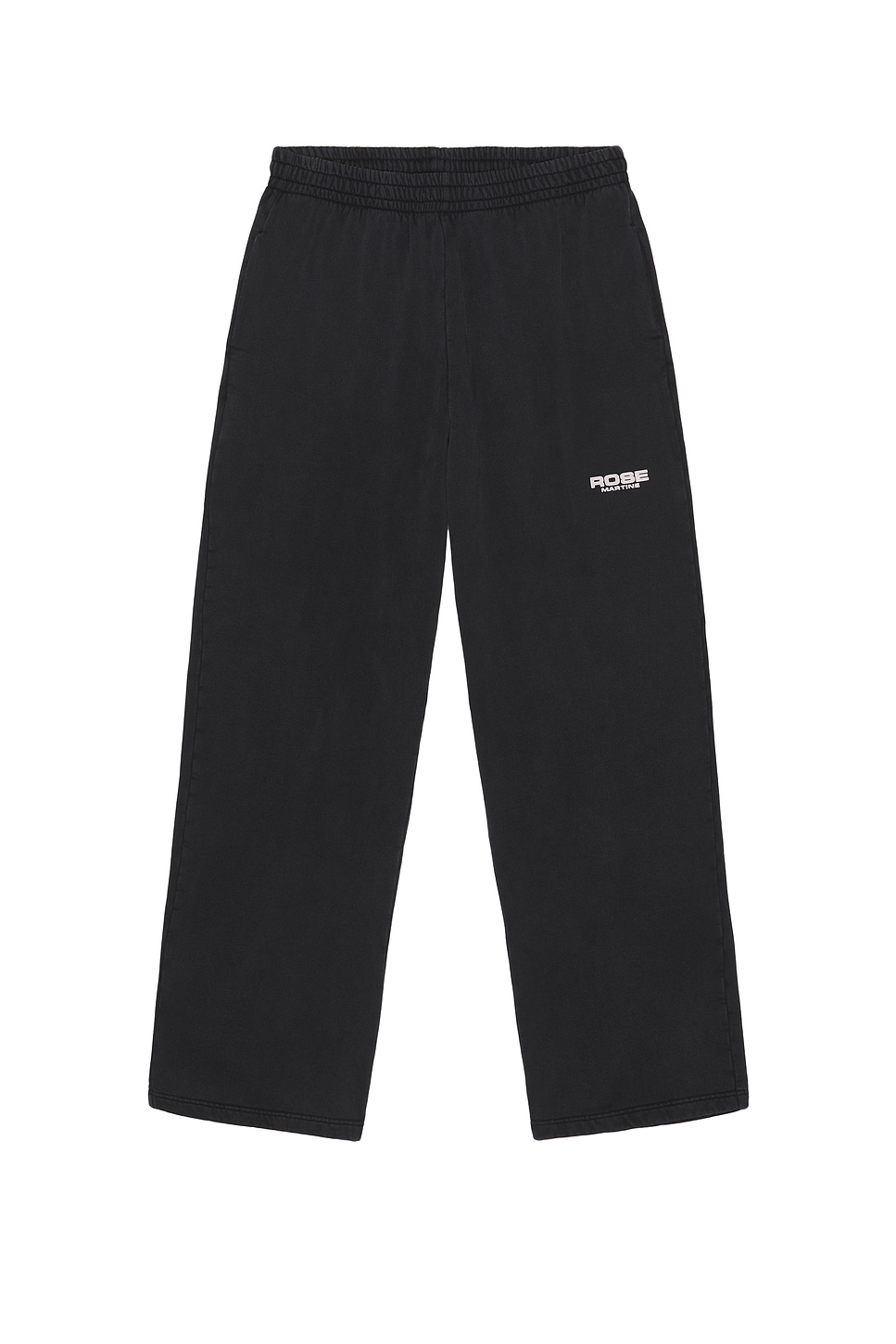 Image 1 of Martine Rose Wide Leg Track Pant in Black Washed Black Rose