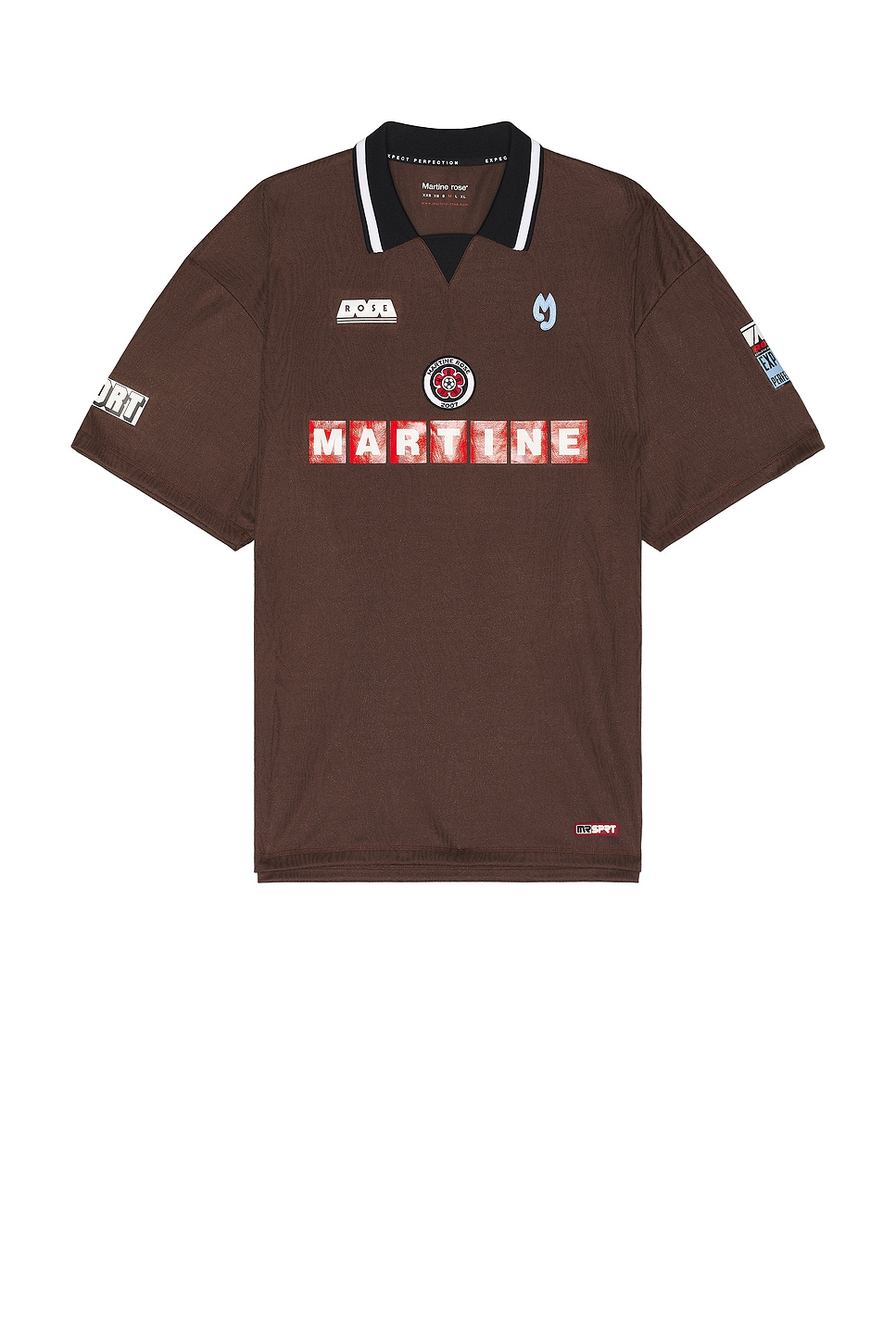 Shop Martine Rose Football Top In Brown