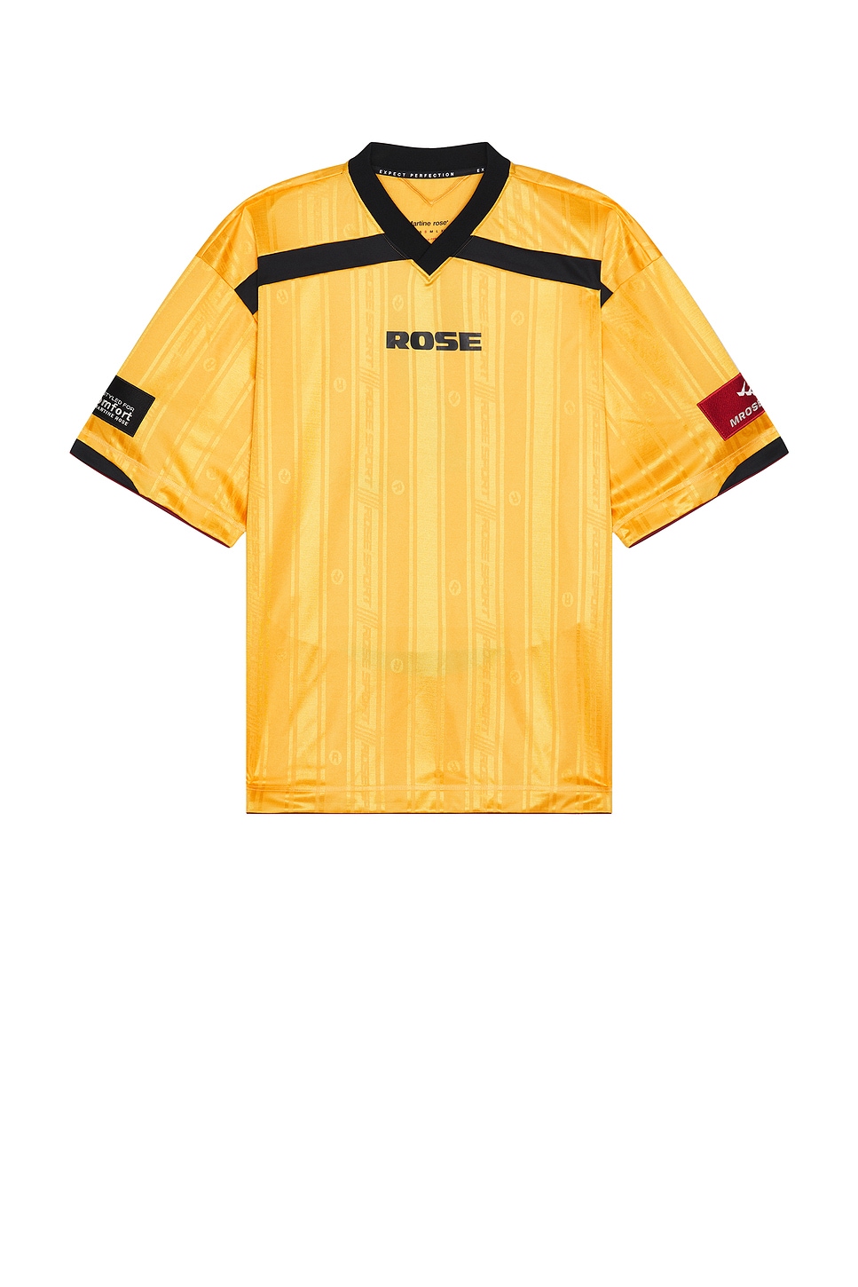 Image 1 of Martine Rose Printed Football Top in Yellow Gold