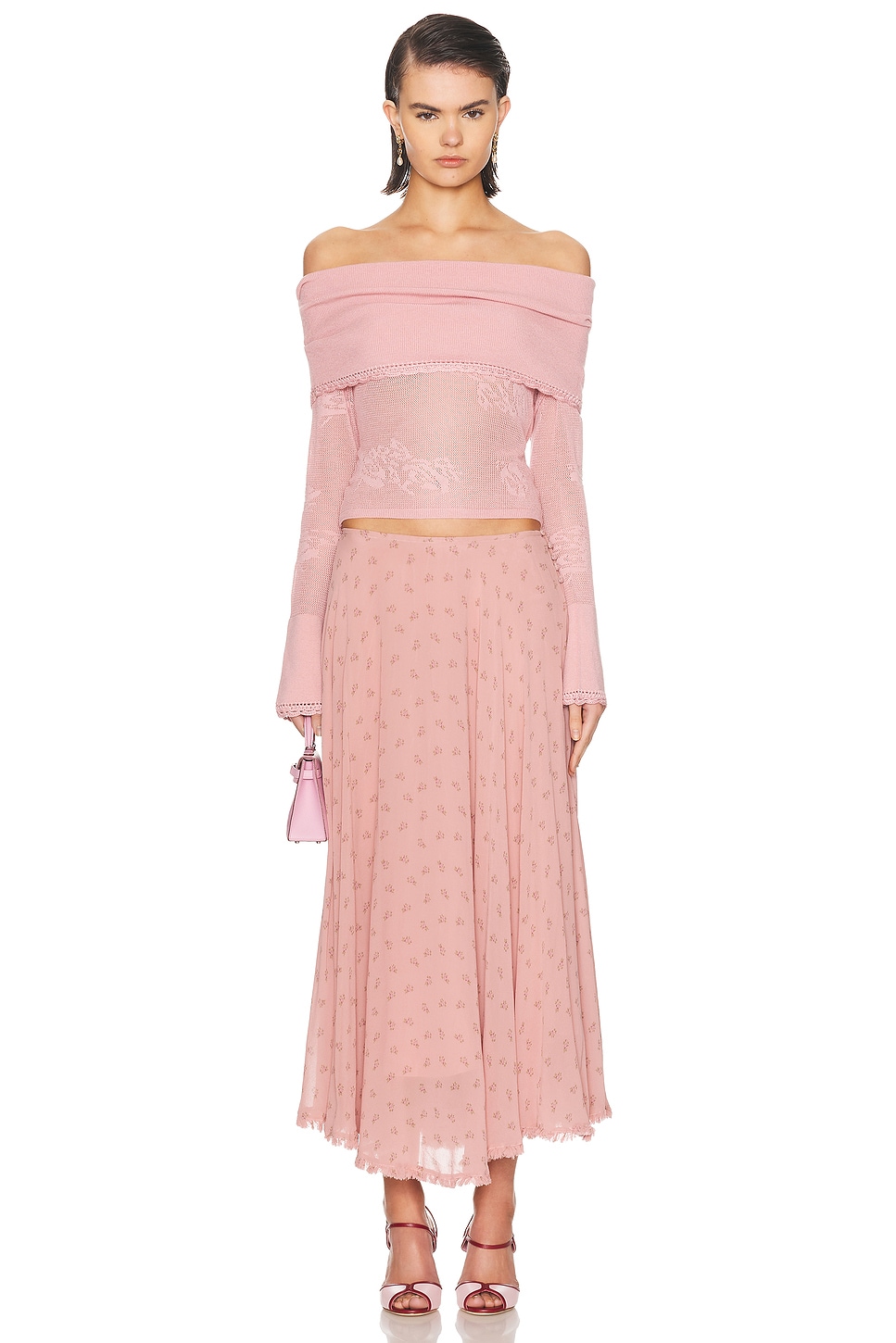 Mirror Palais Off The Shoulder Knit Top