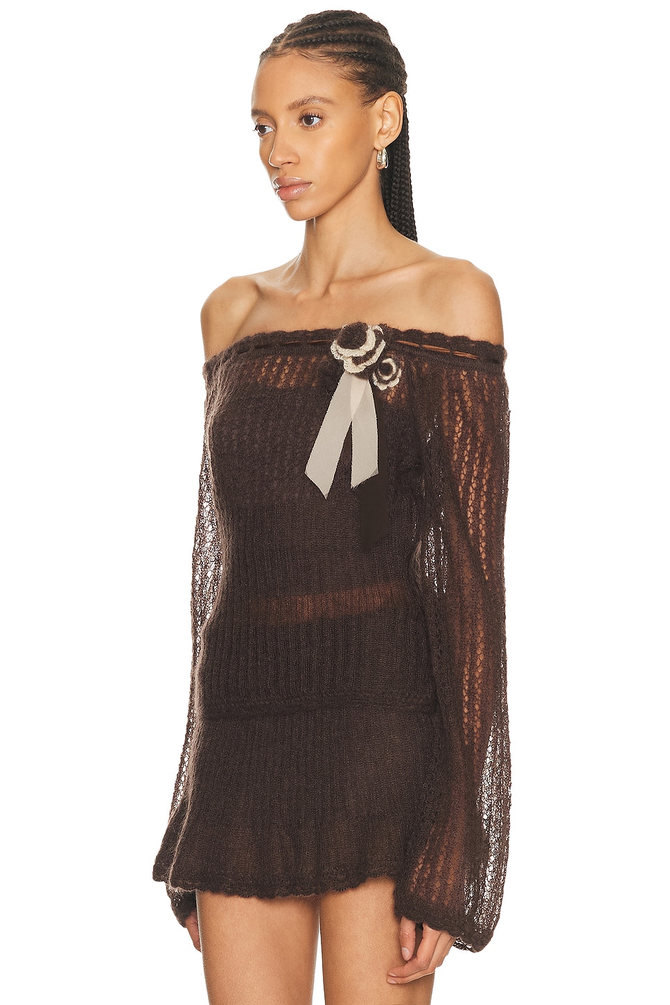 Mirror Palais Little Lamb Top In Brown