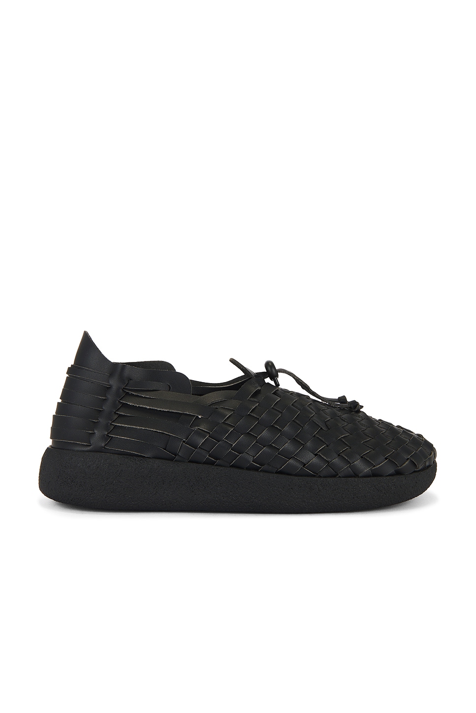 Image 1 of Malibu Sandals Latigo Huarache Moccasins in Black