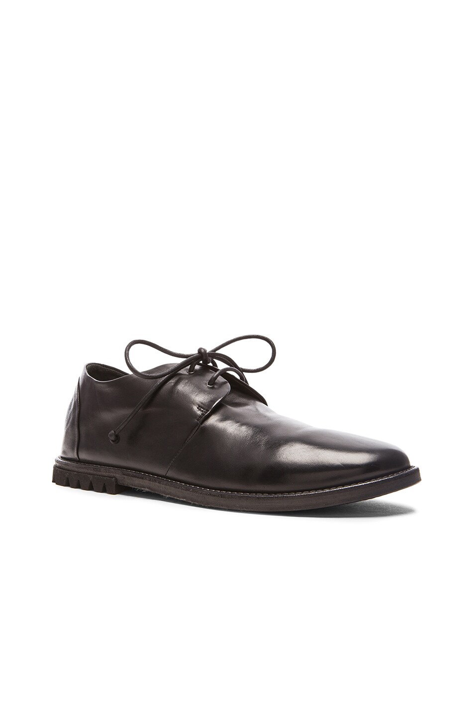 Image 1 of Marsell Lug Sole Leather Dress Shoes in Black