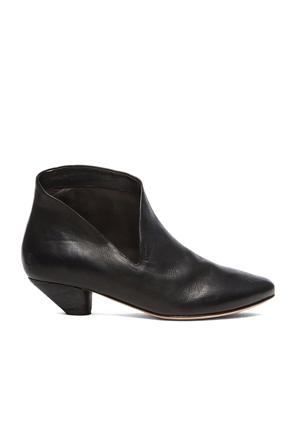 Image 1 of Marsell Cut out Leather Ankle Booties in Nero