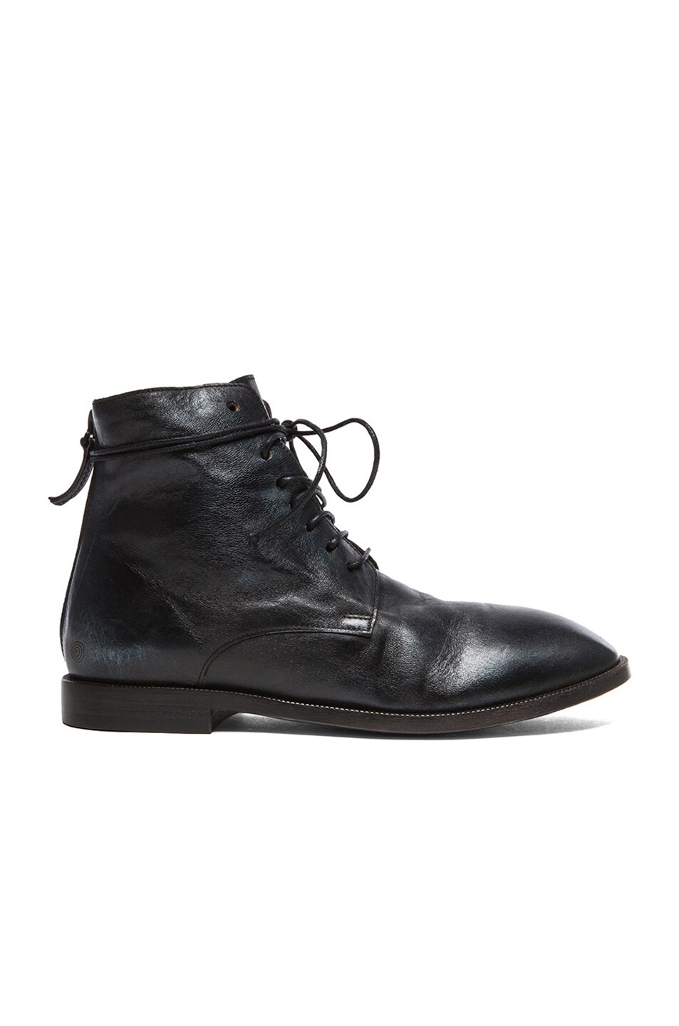 Image 1 of Marsell Combat Leather Boots in Asphalt Blue