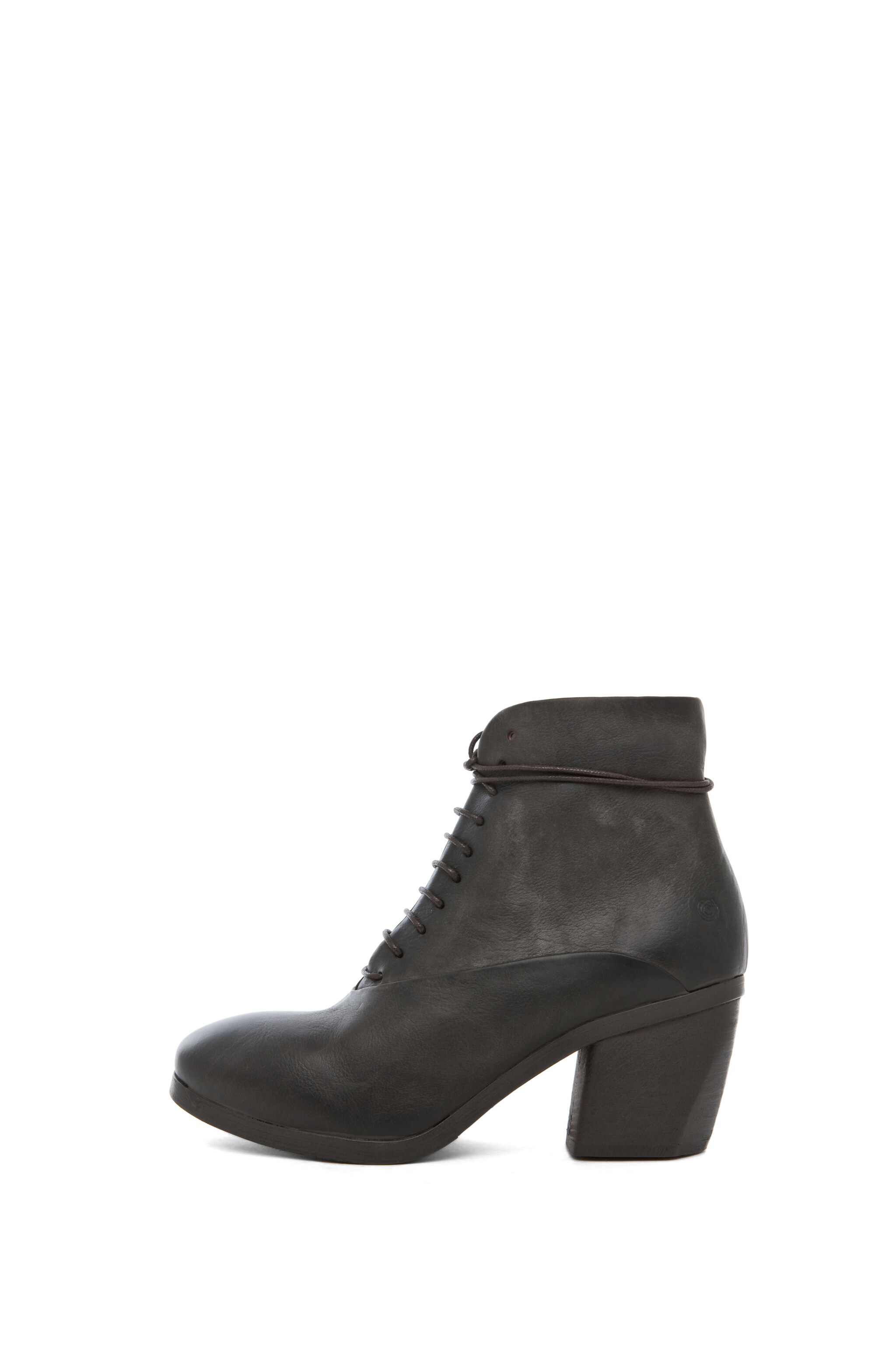 Image 1 of Marsell Leather Lace Up Booties in Marcio