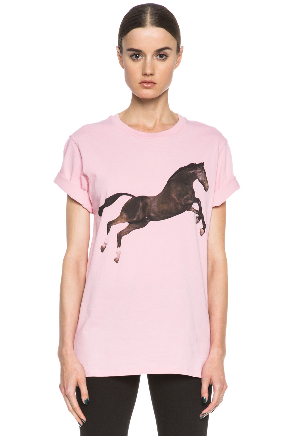Image 1 of MSGM x Toilet Paper Horse Cotton Tee in Pink