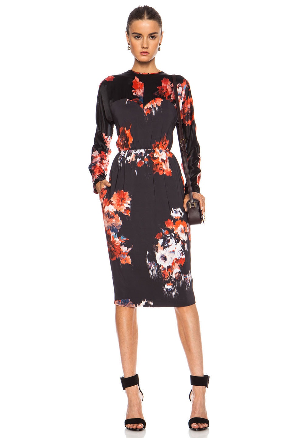 MSGM Midi Dress in Floral | FWRD