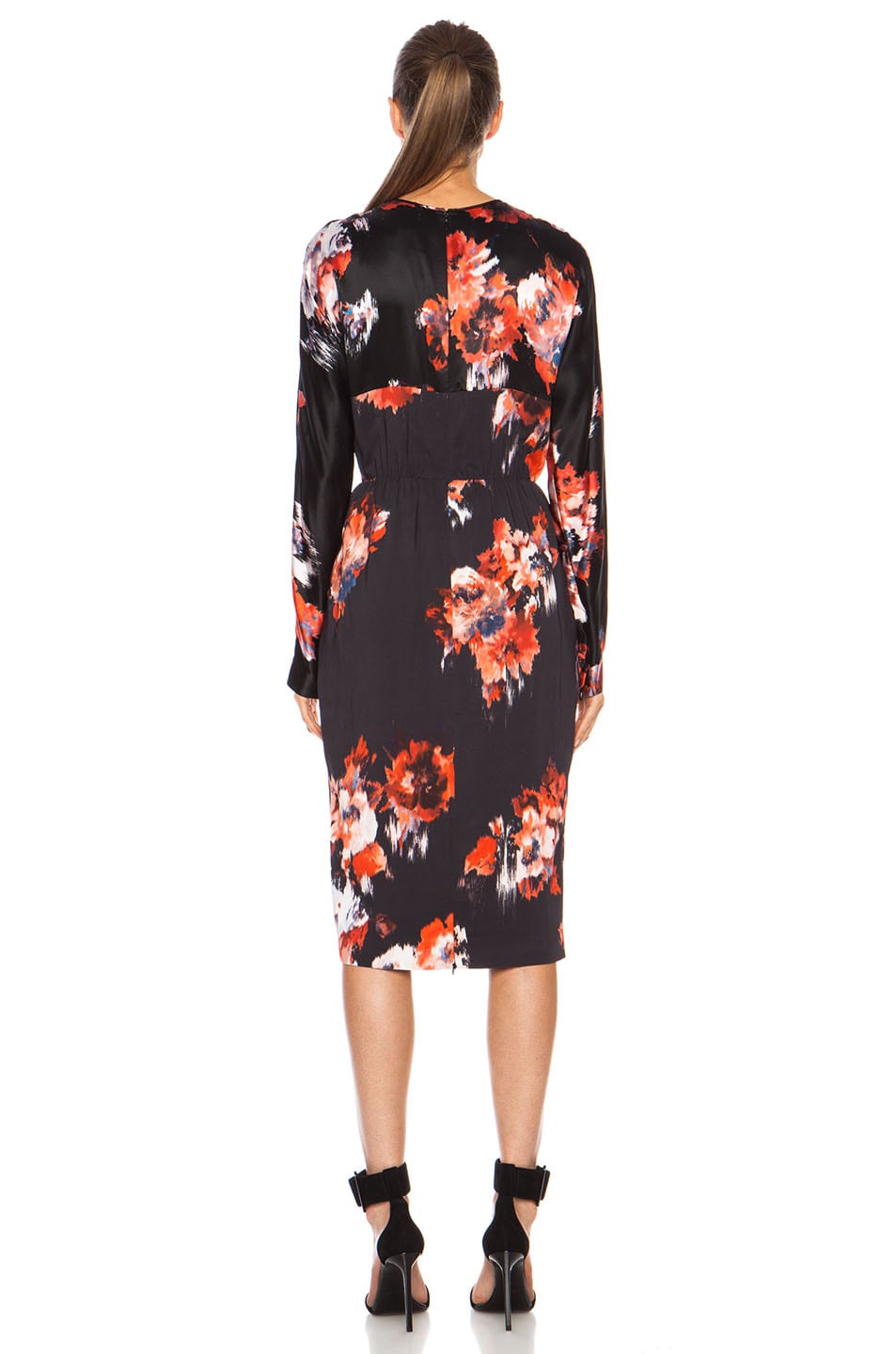 MSGM Midi Dress in Floral | FWRD