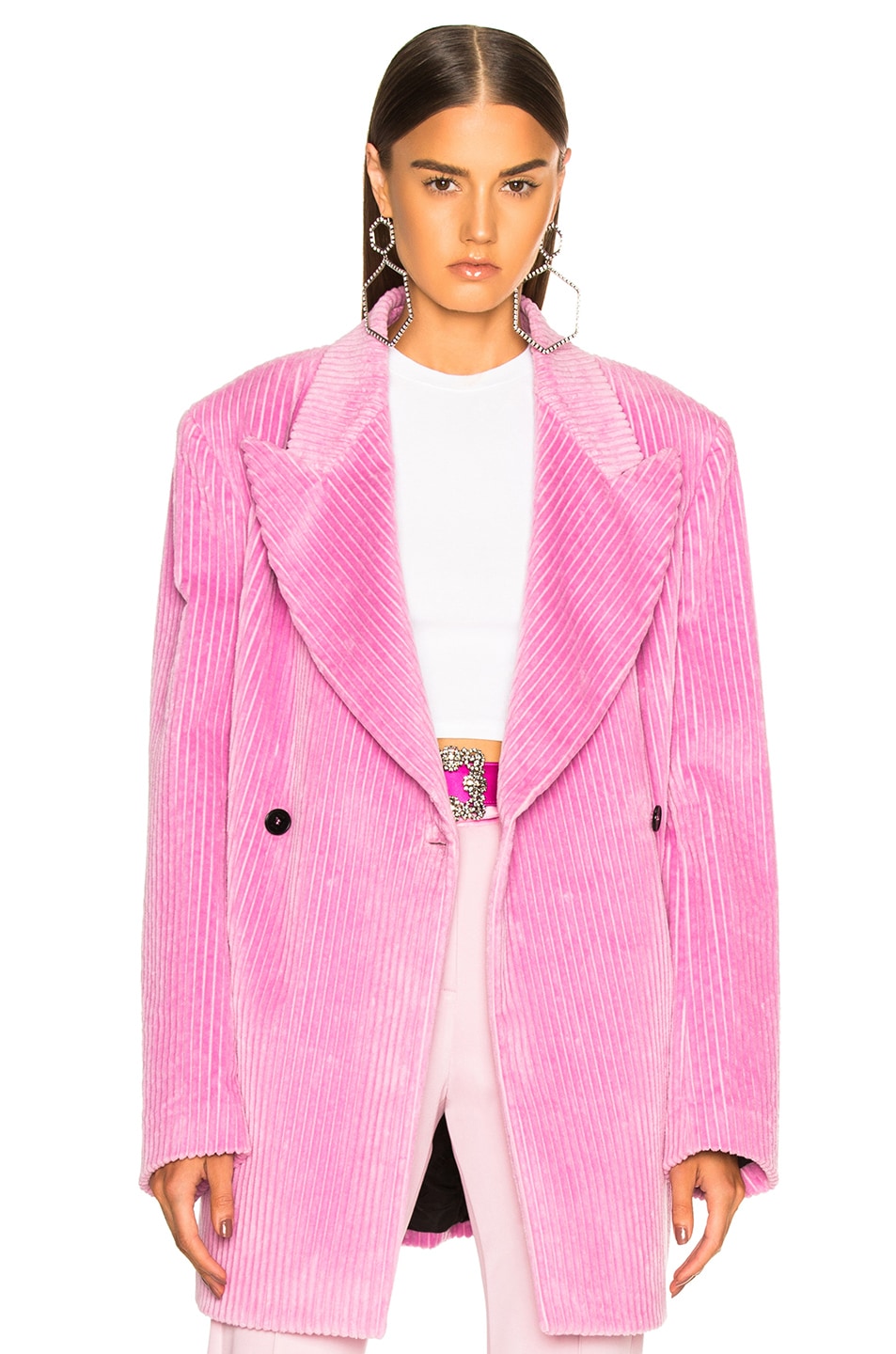 Image 1 of MSGM Double Breasted Blazer in Pink
