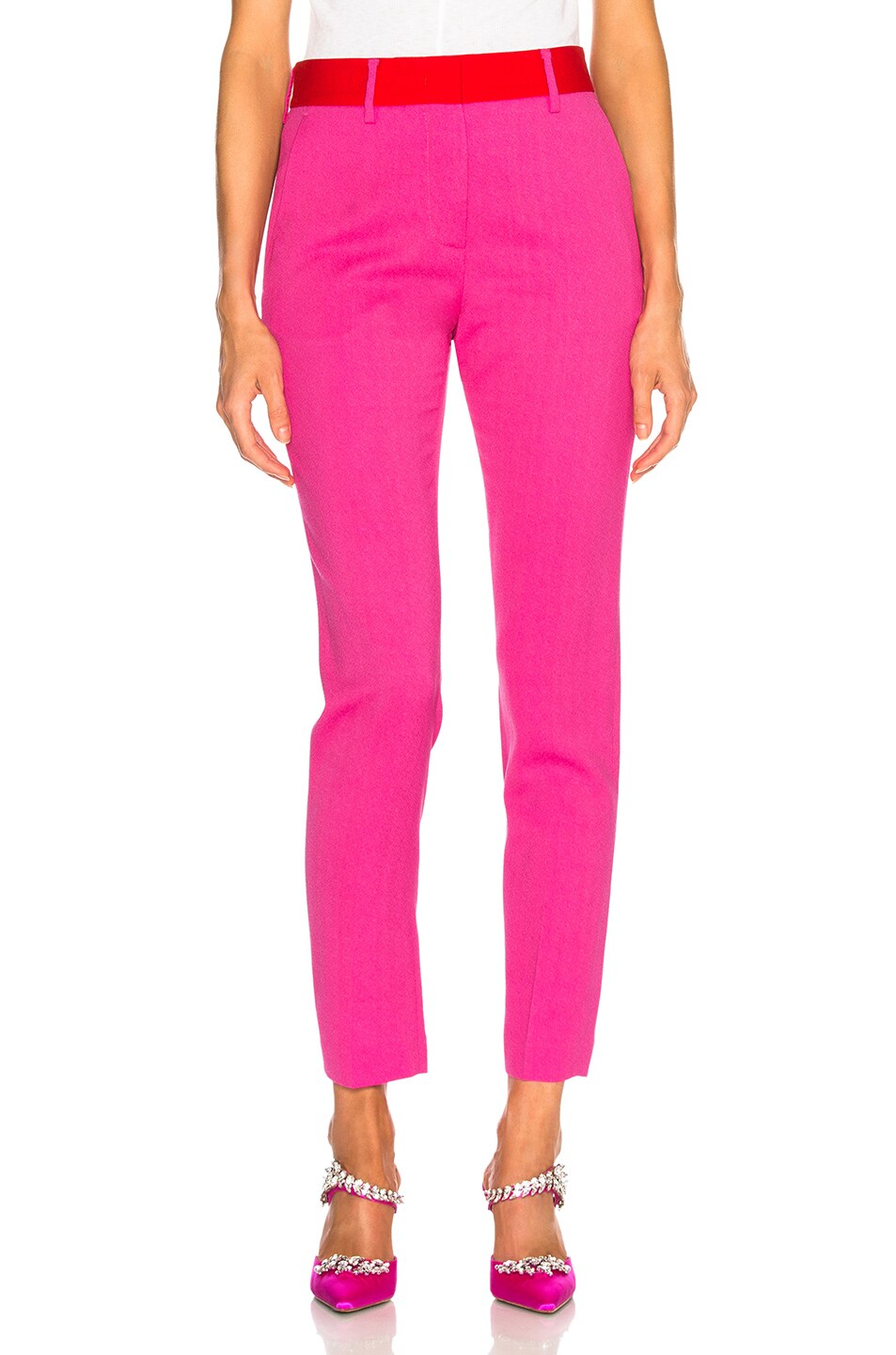 Image 1 of MSGM Slim Trousers in Pink