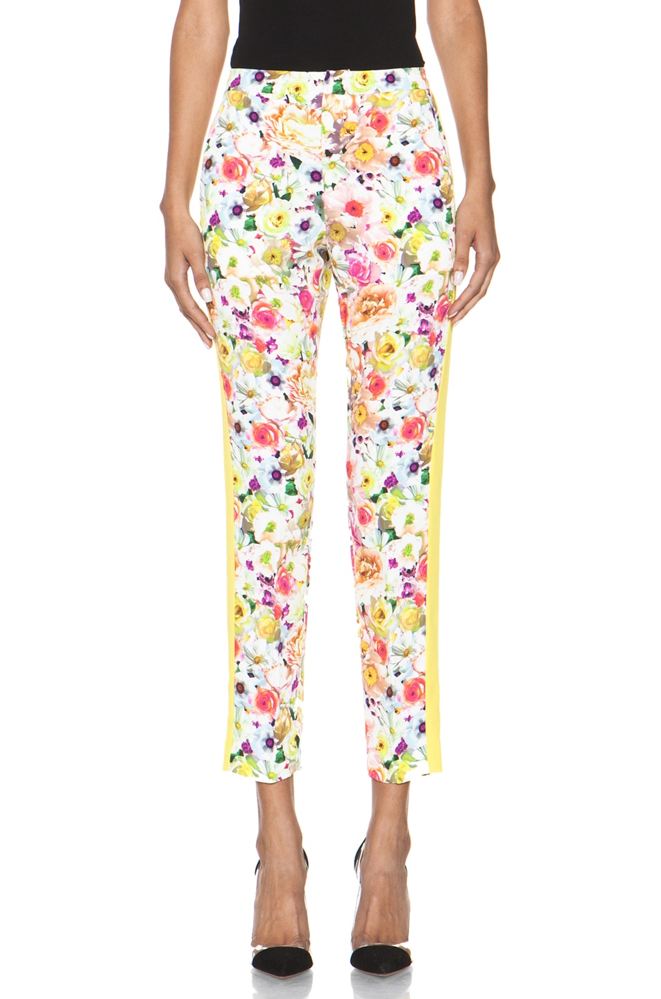 Image 1 of MSGM Floral Viscose Pant in White