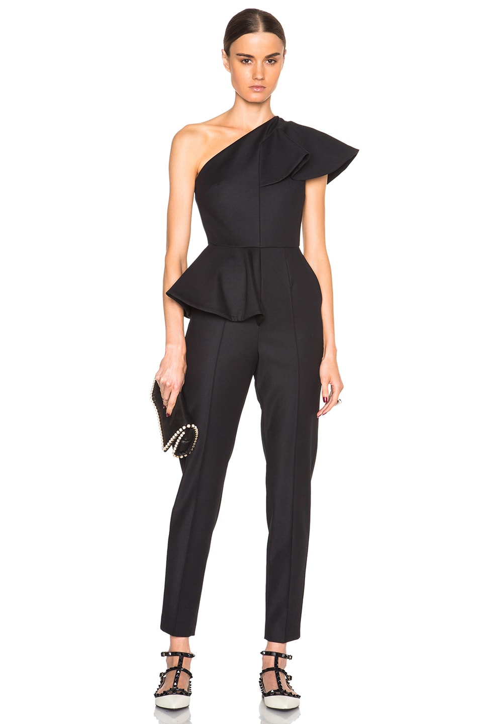 Image 1 of MSGM Technical Jersey Jumpsuit in Black