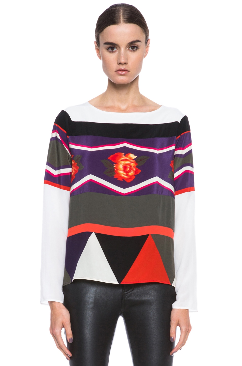 Image 1 of MSGM Silk Top in Red
