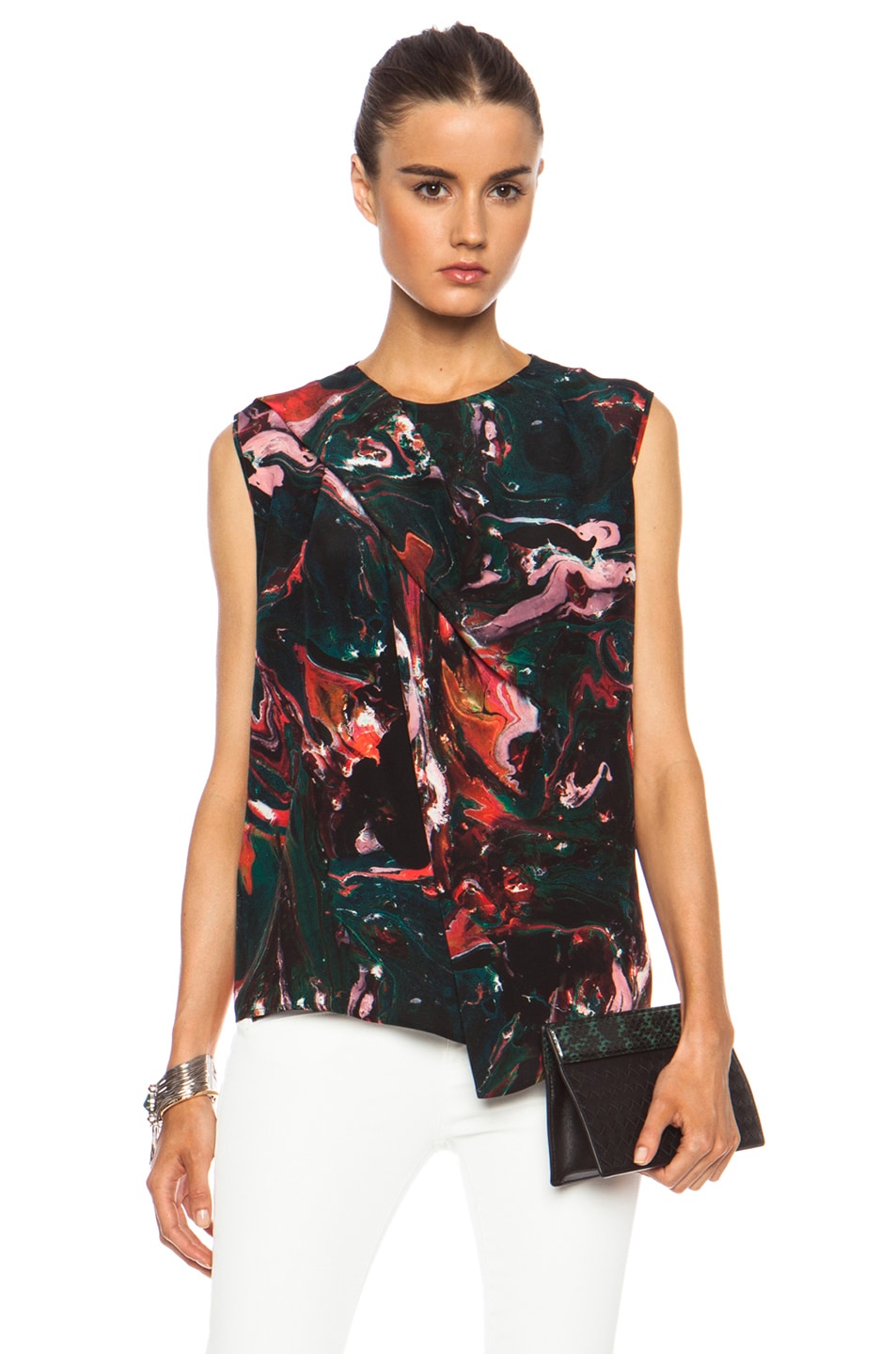 Image 1 of MSGM Marble Printed Top in Multi