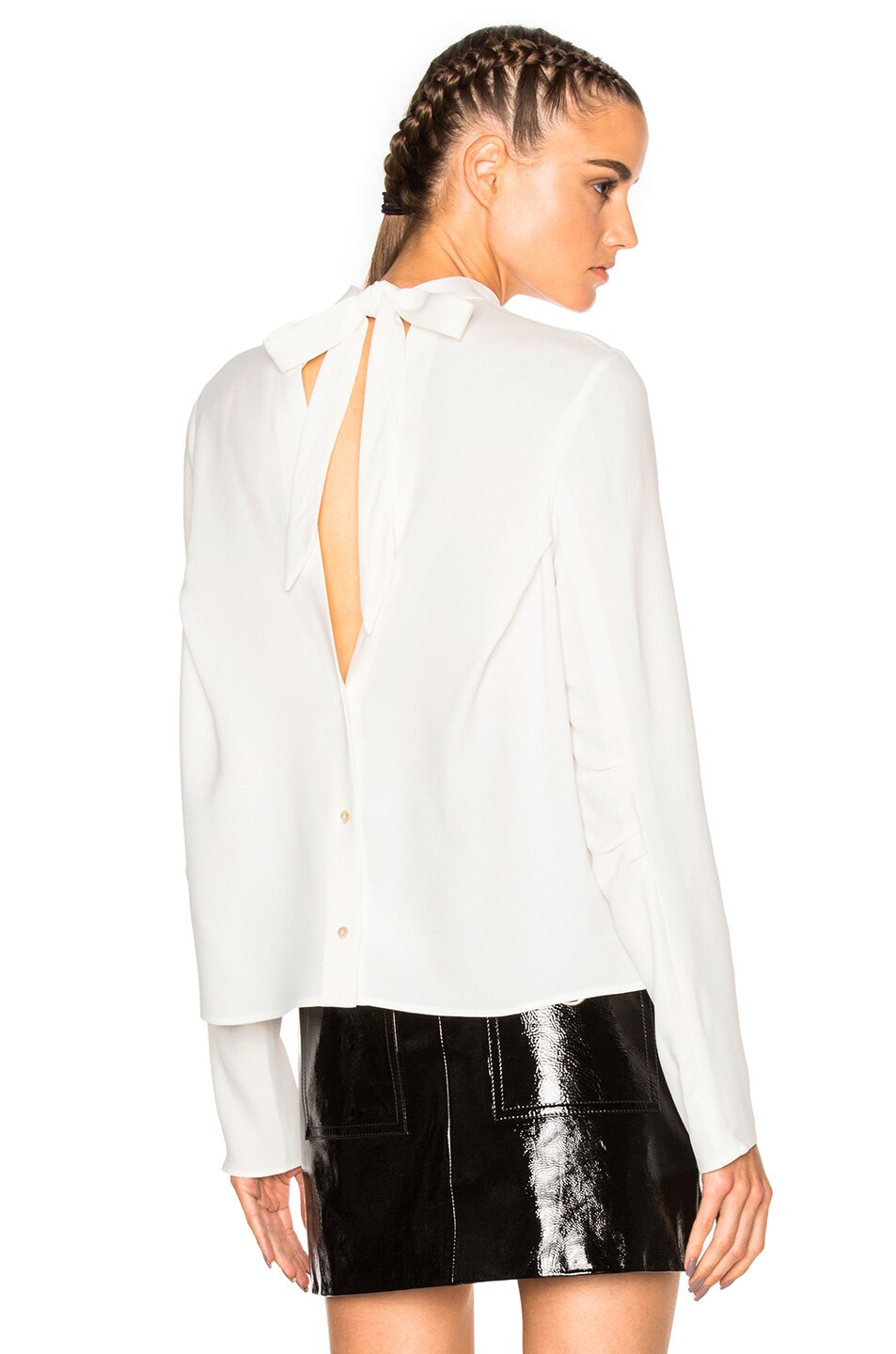 Image 1 of MSGM Open Back Top in White