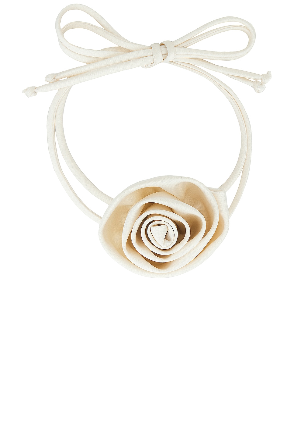 Image 1 of MARIANNA SENCHINA Rose Choker Necklace in Ivory