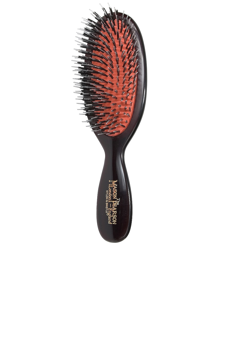Pocket Mixture Bristle & Nylon Hair Brush in Red