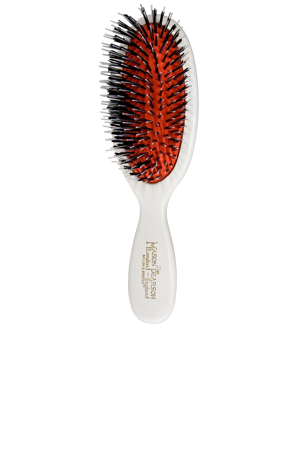 Pocket Mixture Bristle & Nylon Hair Brush in White