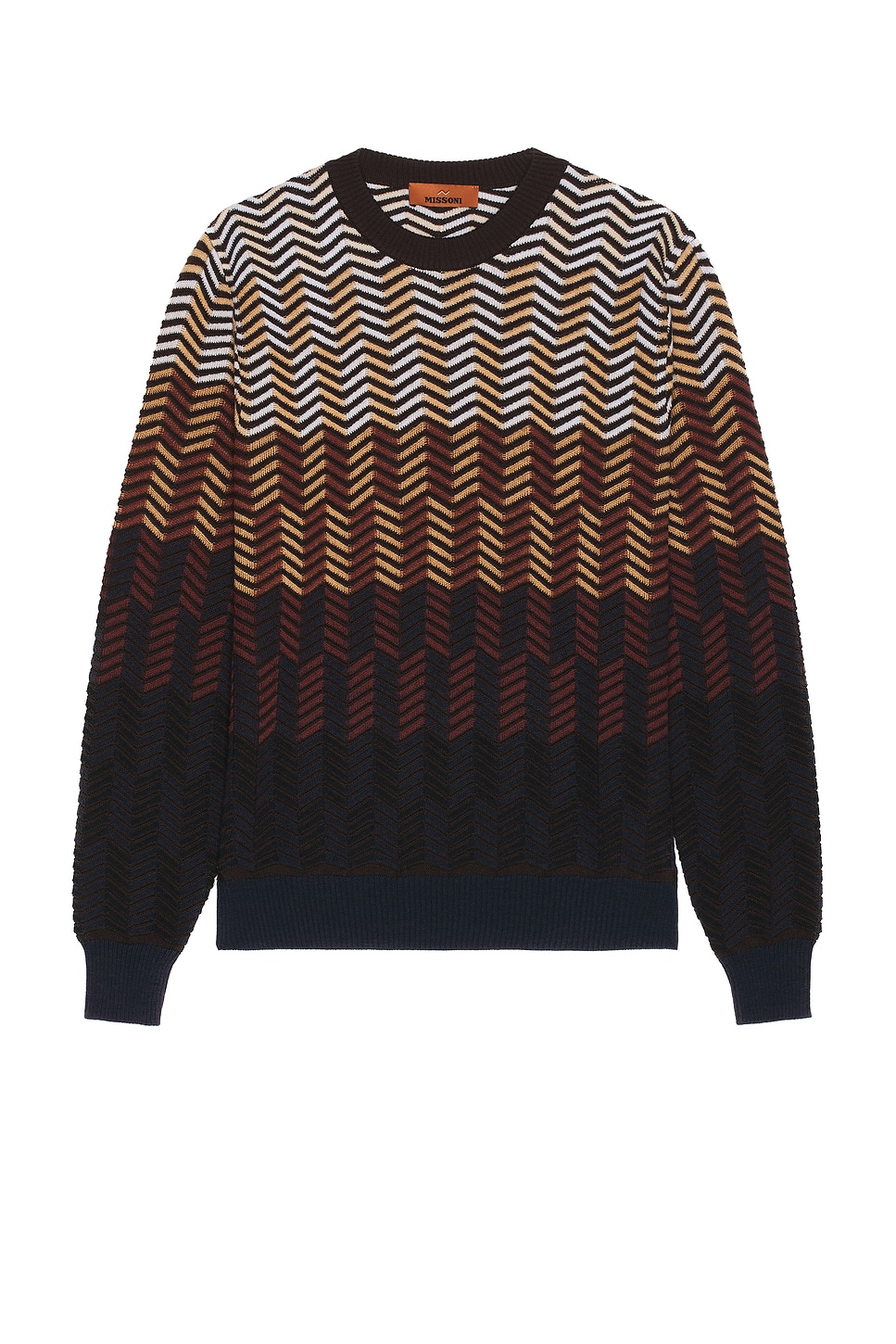 Image 1 of Missoni Chevron Sweater in Brown