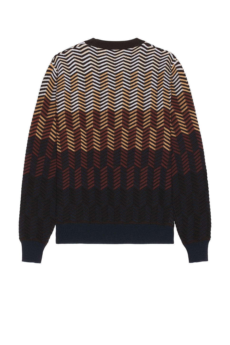 Shop Missoni Chevron Sweater In Brown