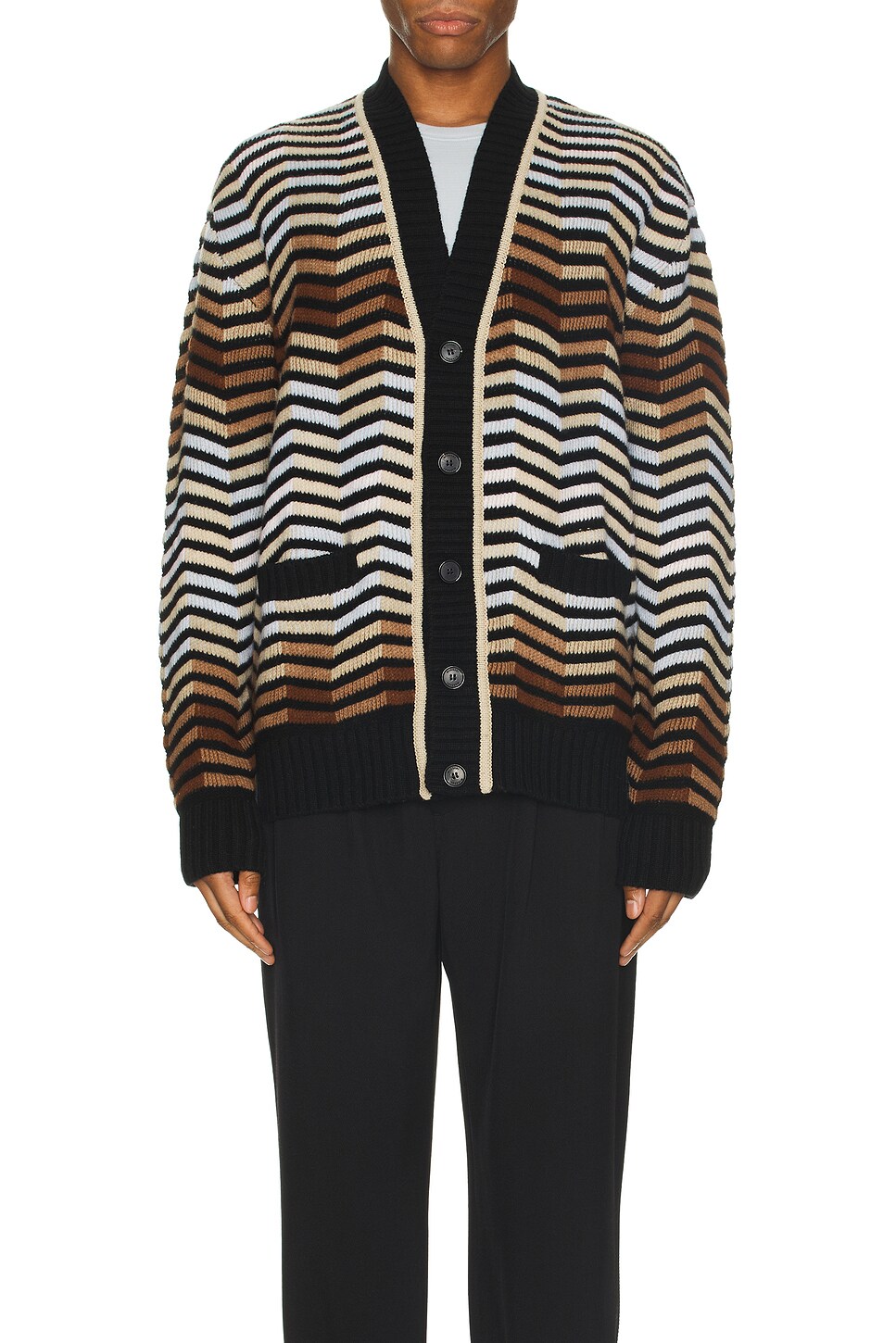 Image 1 of Missoni Buttoned Cardigan in Brown