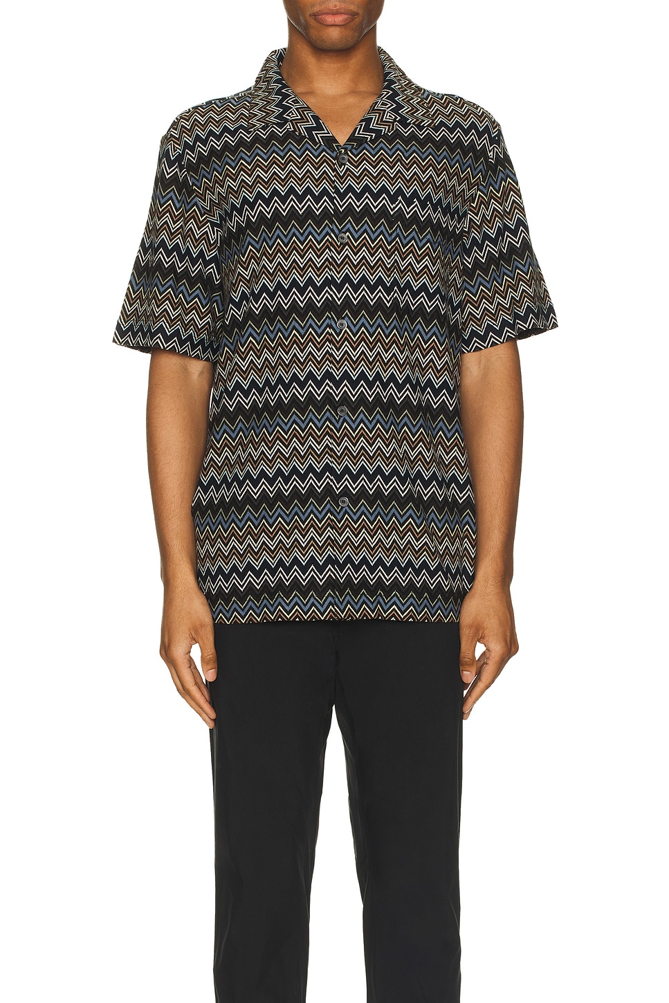 Image 1 of Missoni Short Sleeve Shirt in Black