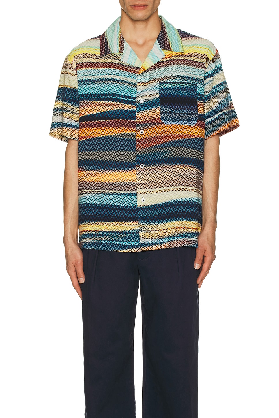 Image 1 of Missoni Short Sleeve Shirt in Multicolor
