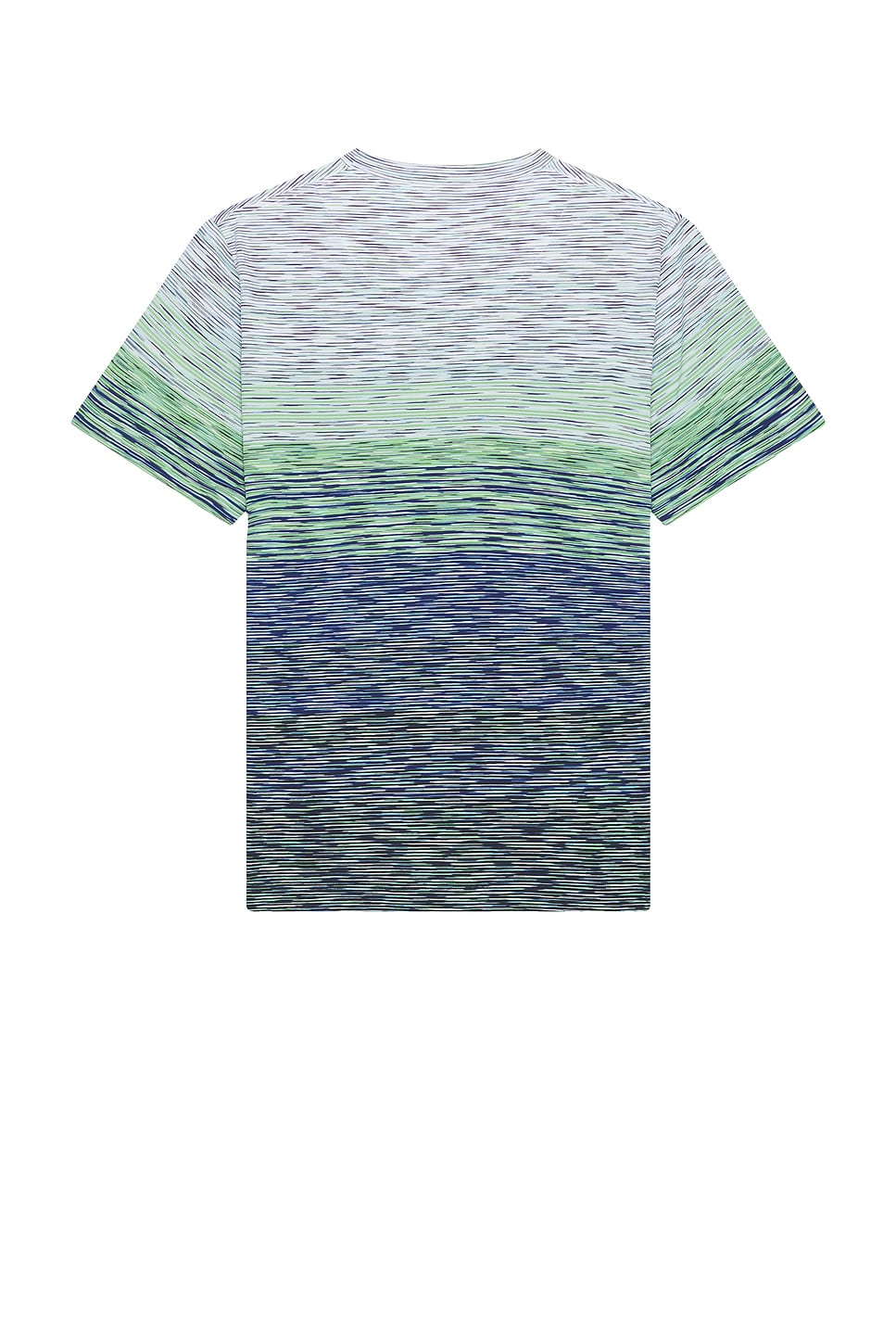 Missoni Space Dye Crew Neck Tee In Blue