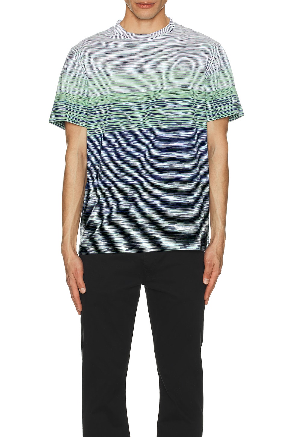 Image 1 of Missoni Short Sleeve T-Shirt in Green Tones