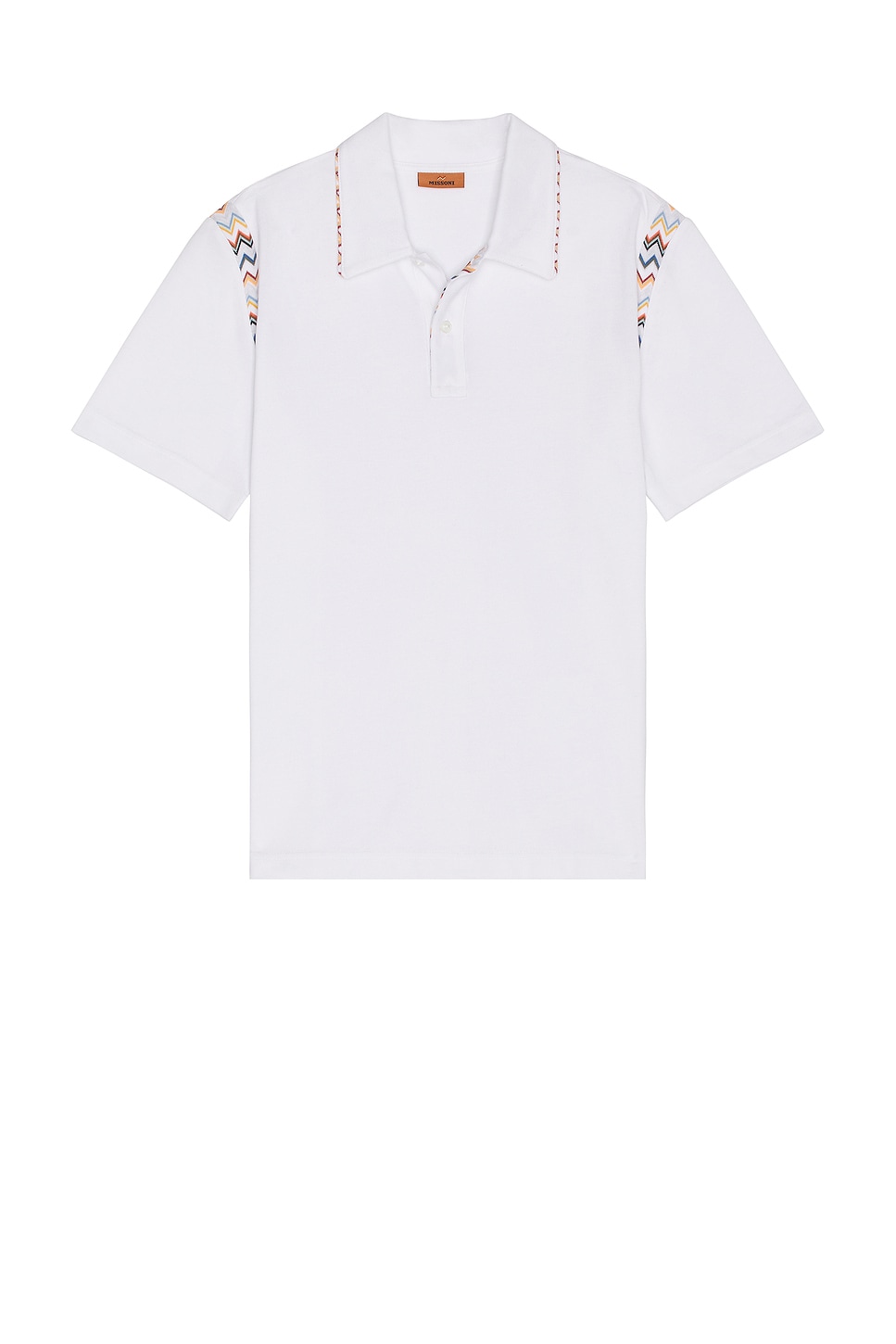 Short Sleeve Polo in White