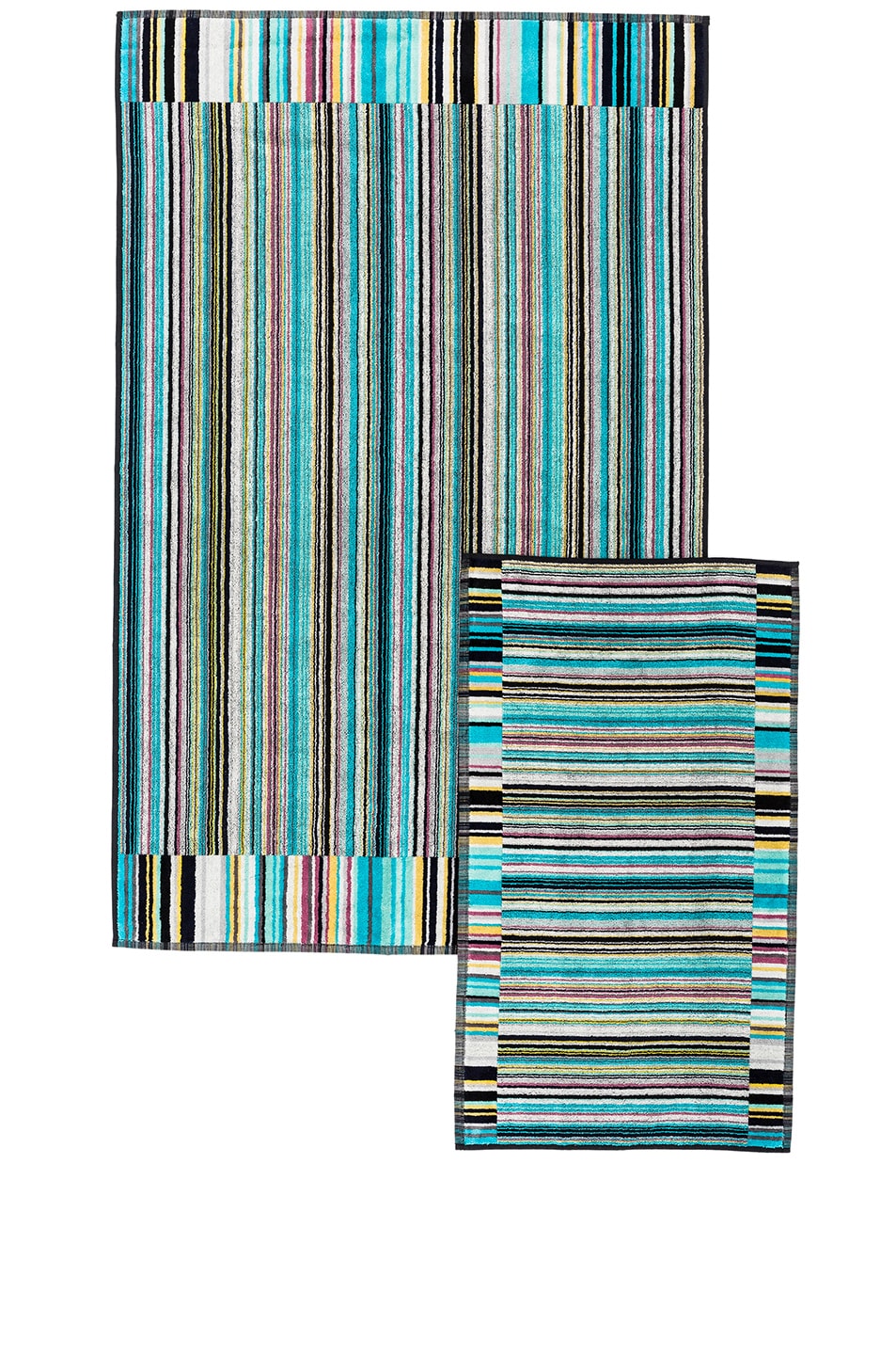 Image 1 of Missoni Home Jazz 2 Piece Towel Set in Blue Multi