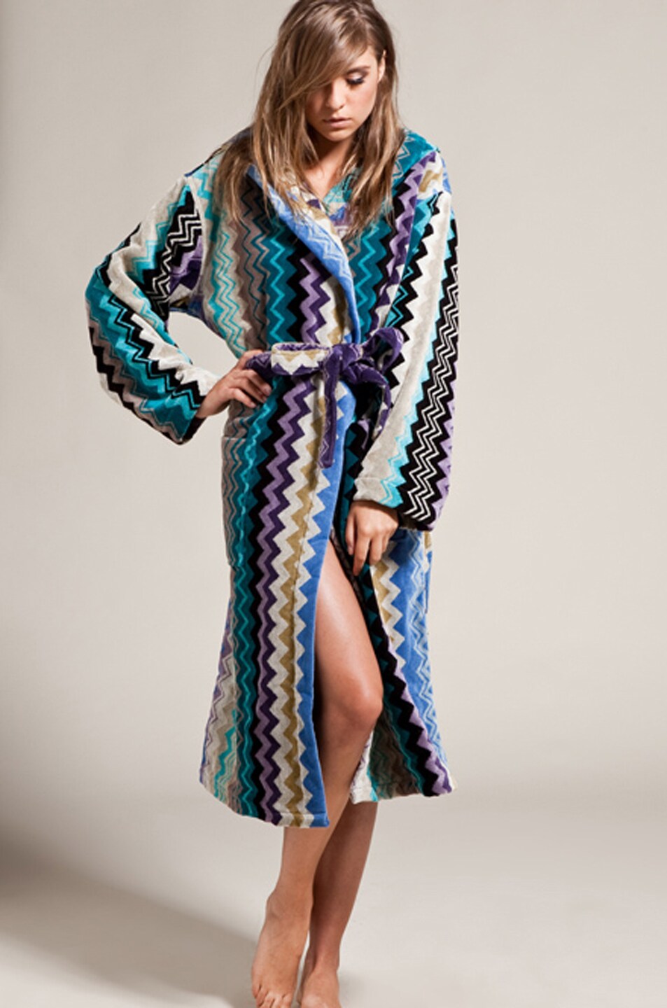 Missoni Home Giacomo Hooded Bathrobe In Blues Fwrd - Image Of Missoni Home Giacomo Hooded Bathrobe In Blues missoni home giacomo hooded bathrobe in blues fwrd - image of missoni home giacomo hooded bathrobe in blues