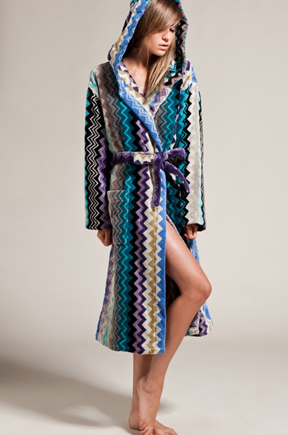 Missoni Home Giacomo Hooded Bathrobe In Blues Fwrd - Image Of Missoni Home Giacomo Hooded Bathrobe In Blues missoni home giacomo hooded bathrobe in blues fwrd - image of missoni home giacomo hooded bathrobe in blues