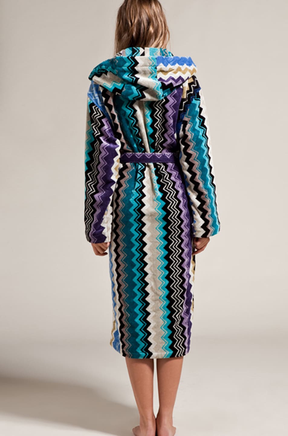 Missoni Home Giacomo Hooded Bathrobe In Blues Fwrd - Image Of Missoni Home Giacomo Hooded Bathrobe In Blues missoni home giacomo hooded bathrobe in blues fwrd - image of missoni home giacomo hooded bathrobe in blues