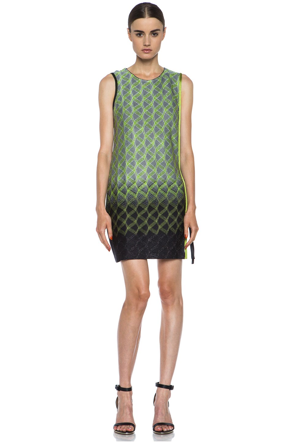 Image 1 of Missoni Knit Mini Dress in Green Multi