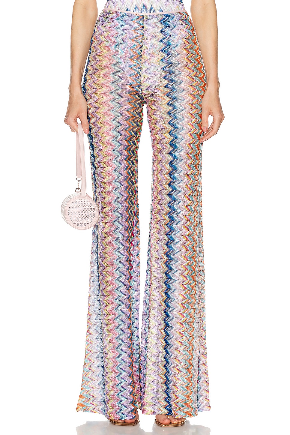 Image 1 of Missoni Wide Leg Trouser in Multicolor Spacedyed