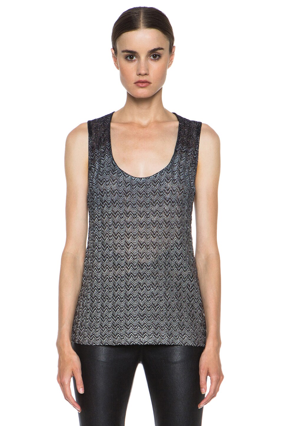 Image 1 of Missoni Apron Knit Top in Black